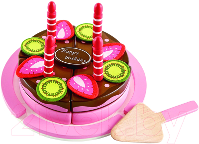Набор игрушечных продуктов Hape Двойной торт День рождение / E3140-HP