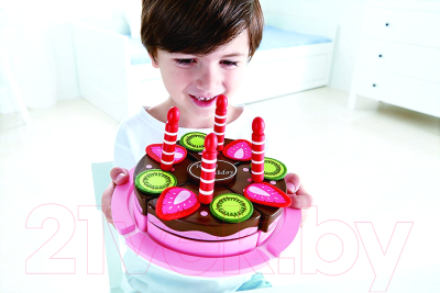 Набор игрушечных продуктов Hape Двойной торт День рождение / E3140-HP