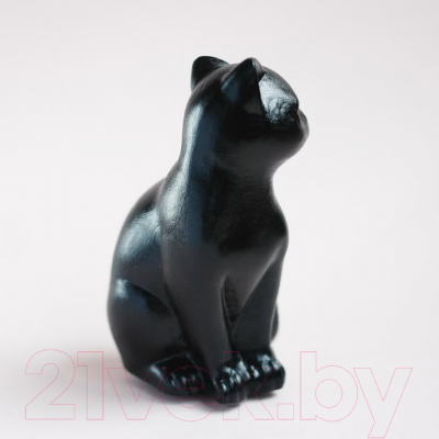 Статуэтка Нашы майстры Сидячий кот / 3022 (черный)