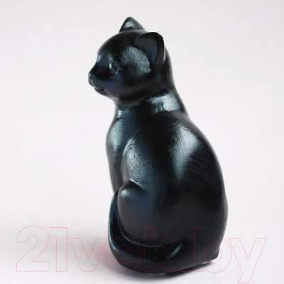 Статуэтка Нашы майстры Сидячий кот / 3022 (черный)