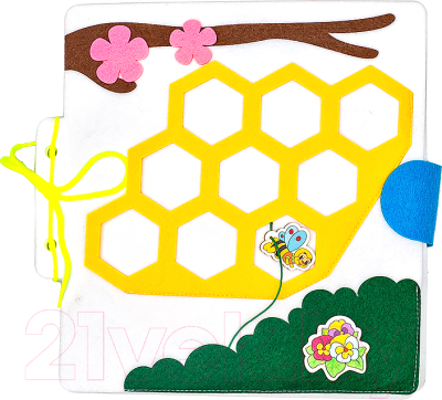 Развивающая книга Smile Decor Большое путешествие маленькой пчелк / Ф600