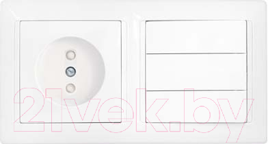 

Блок выключатель+розетка Bylectrica, Стиль 3В-РЦ-711