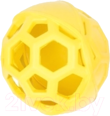 Игрушка для собак Duvo Plus Мяч с сотами / 400024/DV (желтый)