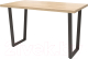 Обеденный стол Millwood Лофт Уэльс Л 120x70x75 (дуб золотой Craft/металл черный) - 