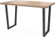 Обеденный стол Millwood Лофт Уэльс Л 130x80x75 (дуб табачный Craft/металл черный) - 