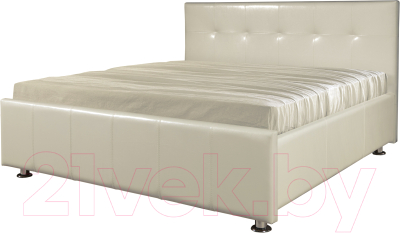 Полуторная кровать Мебель-Парк Диана 200x140 (кремовый)