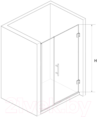 Изображение товара Душевая дверь RGW HO-012B / 350601200-14