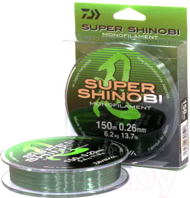 

Леска монофильная Daiwa, Светло-зеленый, Super Shinobi 0.16мм 150м / 12901-016RU