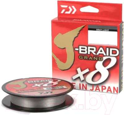 

Леска плетеная Daiwa, Светло-серый, J-Braid Grand X8 0.06MM-135M / 12793-006RU
