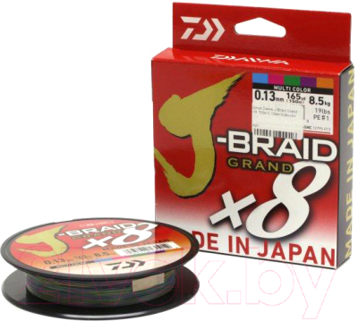 

Леска плетеная Daiwa, Разноцветный, J-Braid X8 0.06мм 150м / 12755-006RU
