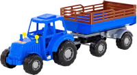 Трактор игрушечный Полесье Мастер №2 с прицепом / 84781 - 