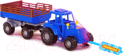 Трактор игрушечный Полесье Мастер №2 с прицепом / 84781