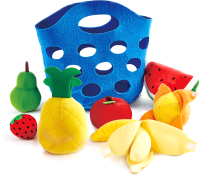 Набор игрушечных продуктов Hape Корзина с фруктами / E3169-HP - 