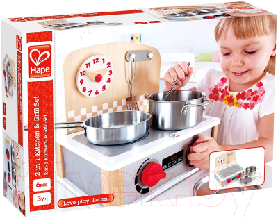 Кухонная плита игрушечная Hape 2 в 1 / E3151-HP