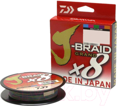 

Леска плетеная Daiwa, Разноцветный, J-Braid X8 0.13мм 300м / 12755-113RU