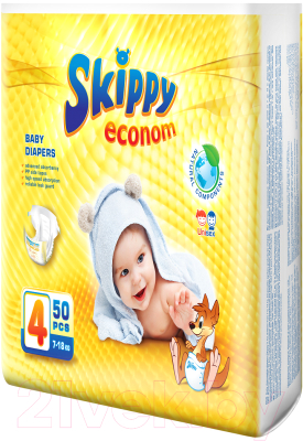 Подгузники детские Skippy Econom 4 (50шт)
