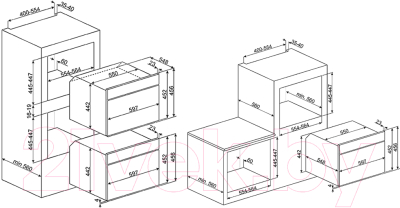 Электрический духовой шкаф Smeg SF4920MCB1