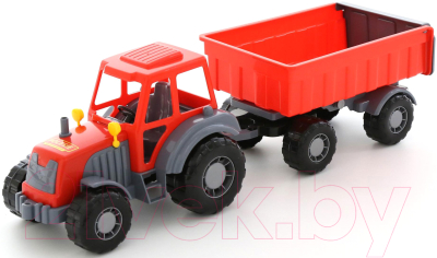 Трактор игрушечный Полесье Алтай №1 с прицепом / 35332 - товар по цвету не маркируется