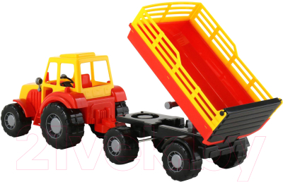Трактор игрушечный Полесье Алтай с прицепом / 35356 - товар по цвету не маркируется