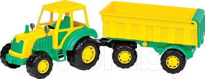 Трактор игрушечный Полесье Мастер №1 с прицепом / 35257 - товар по цвету не маркируется