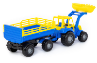 Трактор игрушечный Полесье Мастер №2 с прицепом и ковшом / 35288 - 