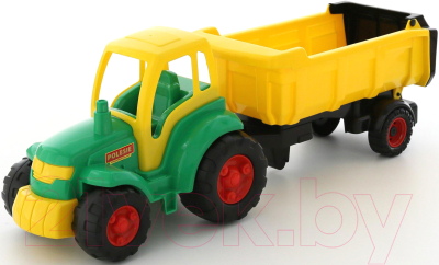 Трактор игрушечный Полесье Чемпион с полуприцепом / 0445 - товар по цвету не маркируется