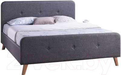 Двуспальная кровать Signal Malmo 180x200 (серый)