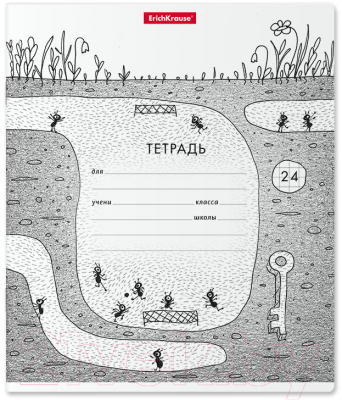 Изображение товара Тетрадь Erich Krause Муравьишки / 49222 (24л, линейка)