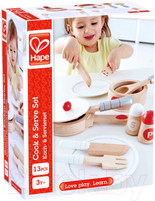Набор игрушечной посуды Hape 13 предметов / E3150-HP