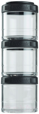 Набор контейнеров Blender Bottle GoStak Tritan / BB-G100-BLACK (черный)