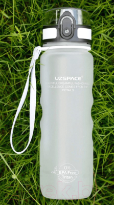 Бутылка для воды UZSpace Colorful Frosted Limited / 3044 (500мл, белый)