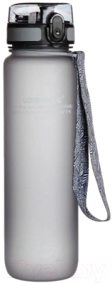 Бутылка для воды UZSpace Colorful Frosted / 3038 (1л, серый)