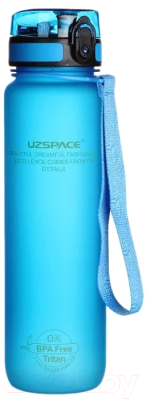 Бутылка для воды UZSpace Colorful Frosted / 3038 (1л, синий)