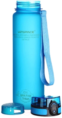 Бутылка для воды UZSpace Colorful Frosted / 3038 (1л, синий)