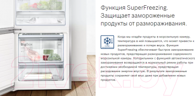 Холодильник с морозильником Bosch Serie 4 VitaFresh KGN39VW25R