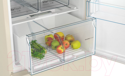 Холодильник с морозильником Bosch Serie 4 VitaFresh KGN39XK28R