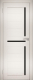 Дверь межкомнатная Юни Амати 18 70x200 (эшвайт/стекло черное) - 