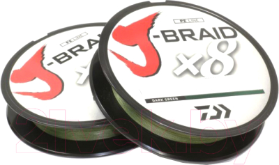 

Леска плетеная Daiwa, Зеленый, J-Braid X8 0.24мм 150м / 12751-024RU