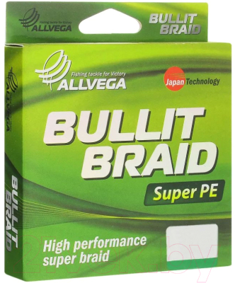 Леска плетеная Allvega Bullit Braid 0.08мм 135м / BB135GR08 (темно-зеленый)