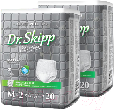 Трусы впитывающие для взрослых Dr.Skipp Standard М2 (40шт)