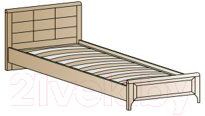 Односпальная кровать Лером Карина КР-1035-АС 90x190 (ясень асахи)