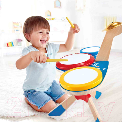 Музыкальная игрушка Hape Барабанная установка / E0613-HP