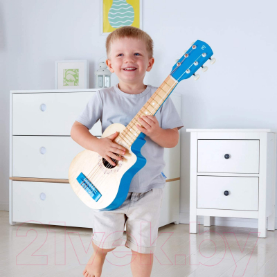 Музыкальная игрушка Hape Гитара Голубая лагуна / E0601-HP