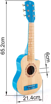 Музыкальная игрушка Hape Гитара Голубая лагуна / E0601-HP