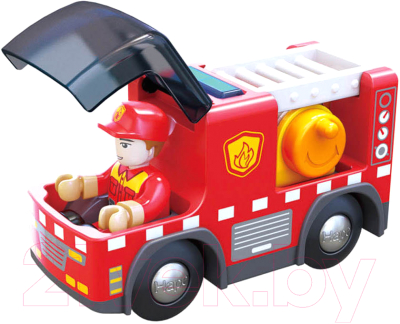 Автомобиль игрушечный Hape Пожарная машина с сиреной / E3737-HP