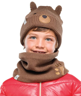 Шапка Buff Child Knitted Hat Funn Bear Fossil (120867.311.10.00)