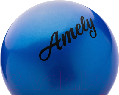 Мяч для художественной гимнастики Amely AGB-101 (19см, синий)