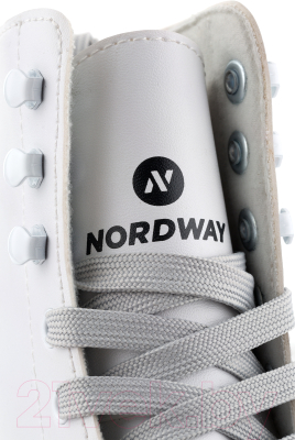 Коньки фигурные Nordway FS07J-0030 (р-р 30, белый)