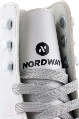 Коньки фигурные Nordway FS07J-0032 (р-р 32, белый)