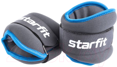 Комплект утяжелителей Starfit WT-501 (1кг, черный/синий)